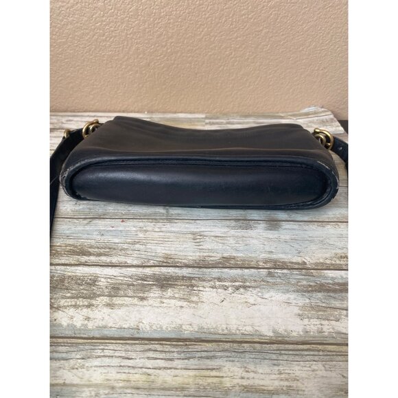 Coach 9802 Slim Equestrian Crossbody Black Leather Bag Made in USA 1997 - Picture 13 of 16